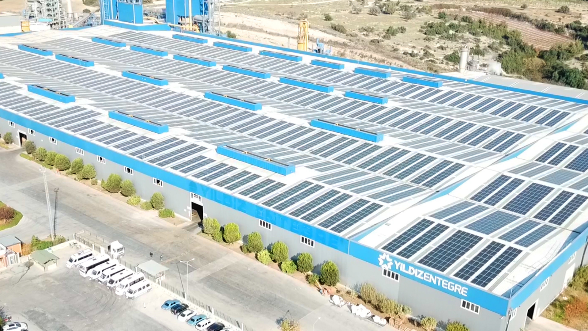 one of türkiye's largest solar power plants started operations at yıldız entegre mersin plant